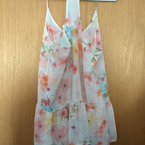 Pink floral sheer Blouse - Picture 4 of 5